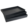 1-3P(BK) 2" H Standard Size Plastic Stackable Utility Tray