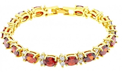 101362  Gold Layered Tennis Bracelet