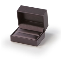 1564DR/PP Purple  Leatherette Ring Box