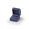 1601R/ NV NAVY BLUE SATIN RIBBON RING BOX