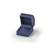 1602E/ NV NAVY BLUE  SATIN RIBBON EARRING BOX