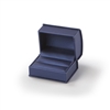 1603D/ NV  NAVY BLUE SATIN RIBBON RING BOX