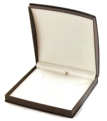 1608LN/CB BEIGE/BROWN NECKLACE BOX