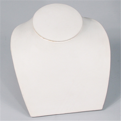 189-5L(WH ) Low Profile Necklace Display Bust