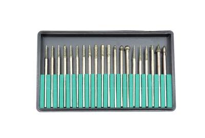 Assorted Diamond Burs, Set of 20, Item No. 19.125