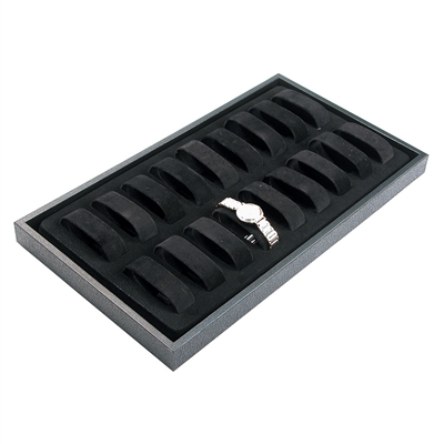 217-P(BK)  Watch Tray 18-Collars