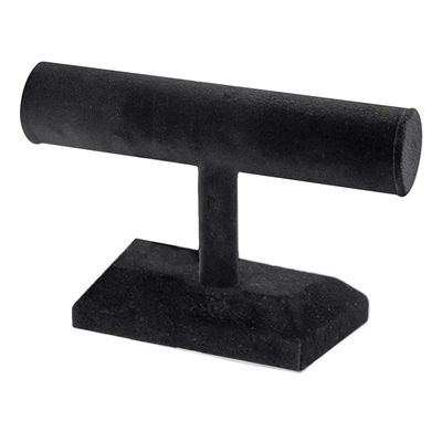 219(BK) Single T-Bar Display Black Velvet