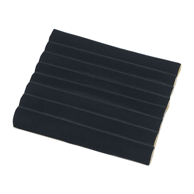 222-84(BK) Velvet ring slot foam (7-section) - Black