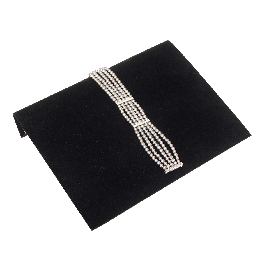 Black Velvet Bracelet Display Ramp (239-BK) - Eds Box & Supply Co.