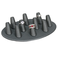 245A-10R(SG) Short Finger Oval Base Ring Display