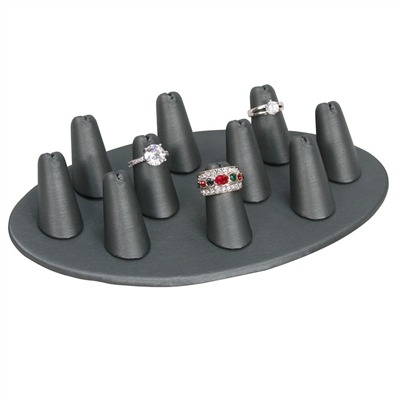 245A-10R(SG) Short Finger Oval Base Ring Display