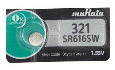 SR616-SW / 321 Sony Silver Oxide Watch Battery