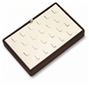 3502/CB  CHOCOLATE/BEIGE 22 RING TRAY