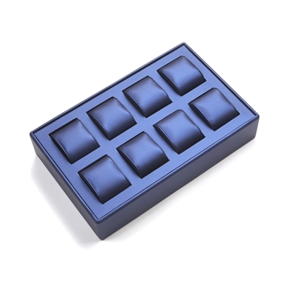 3640/NV  NAVY BLUE 8 WATCH TRAY