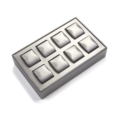 3640/SV STEEL GRAY  8 WATCH TRAY