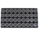 83-2M(BK) Acrylic Jar Gemstone Tray Liner (36 Jars)