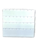 92-E4(WH) White Half-Size Tray Insert Earring Pad - 16 Pr.