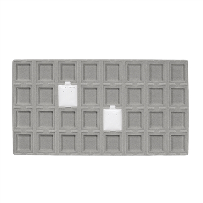 96-32E (WH) Full-Size Tray Liner - Fit 32 Pcs (1 1/2" X 1 3/4") Puff Pad