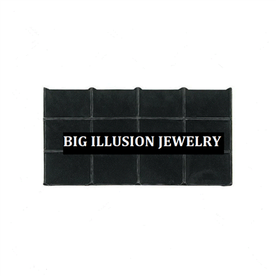 99-12 (BK) Full-Size Velvet Tray Liner - 12 Sections