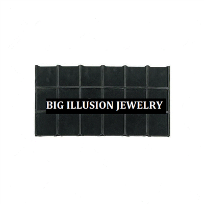 99-18(BK) Full-Size Velvet Tray Liner - 18 Sections