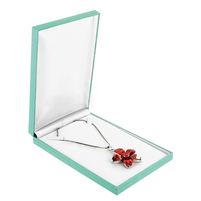 AV7 (TB,W) Teal Blue Necklace Box