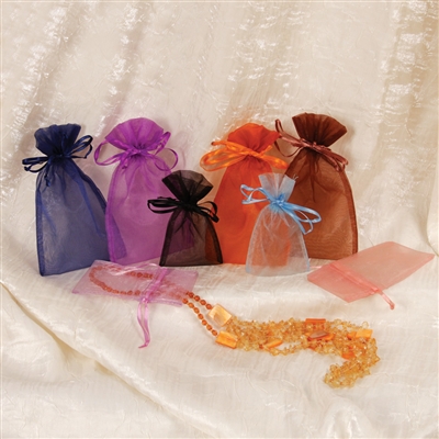 BX-1291-(MX) Assorted Organza Drawstring Pouches