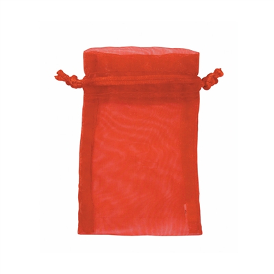 BX-1294-(RD)Organza Drawstring Pouch