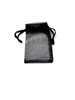 BX1291-BK Black Organza Drawstring Gift Pouches