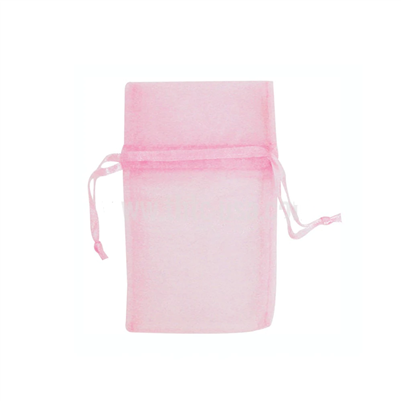 BX1292(LP)  Pink Organza Drawstring Pouch