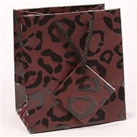 BX3855-LD Leopard Print Paper Tote Bags