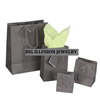 BX3978-GR Gray Matte Finish Solid Color Shopping Tote Bag