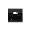 BX573 Plain Black Hanging Earring Cards