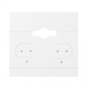 BX579 Plain White Hanging Earring Cards