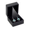 CA02/BK Black Soft Touch Lighted Earring Box