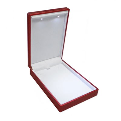 CE41 RED LED LIGHT SM NECKLACE BOX