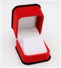 DF02 RED Deluxe Flock Earring Box