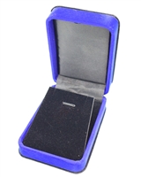 DF11(BLUE)   Deluxe Flock Earring/Pendant Box