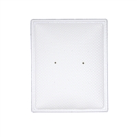 EP01 White Earring Puff Pad Plain, 1 1/8â€ x 1 3/8â€