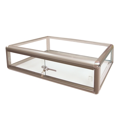 F-1303 Aluminum Glass Counter Case (Glass Bottom)