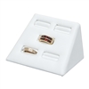 F8-17(WH) White Leatherette Ring Display