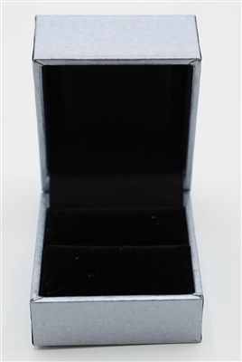 LA01-S  Diana Silver Leatherette Ring Box