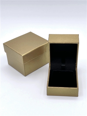 LA02-G  Diana Gold  Leatherette Earring Box