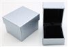 LA02-S  Diana Silver Leatherette Earring Box