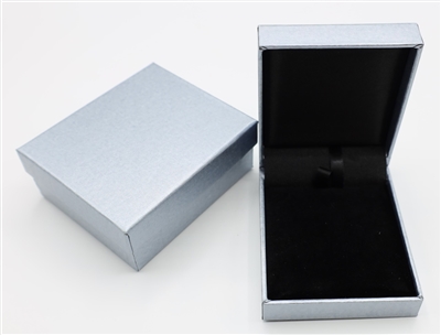 LB12-S Silver Diana Leatherette Pendant Box