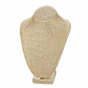 ND-1892N-Necklace Display Bust Burlap