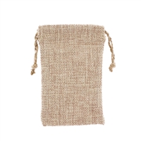 PH-1163-N3 Burlap Drawstring Pouch