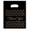 PTYB1215  Black/Gold Plastic Bags