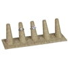 RD-2455N-N3 5 Long Finger Ring Display Burlap