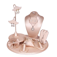 SET75-S50 Champagne Pink Jewelry Display 9-Piece Set