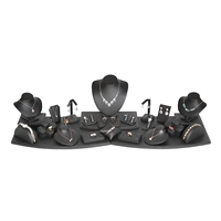 SET81(BK) Black Leatherette 26-Piece Set